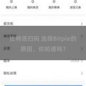 比特派扫码 选择Bitpie的原因，你知道吗？