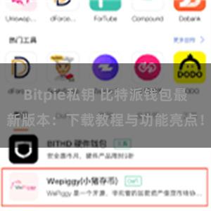 Bitpie私钥 比特派钱包最新版本：下载教程与功能亮点！