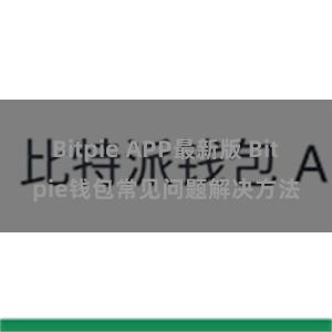 Bitpie APP最新版 Bitpie钱包常见问题解决方法