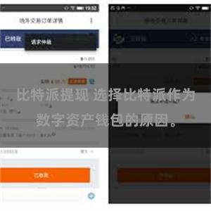 比特派提现 选择比特派作为数字资产钱包的原因。