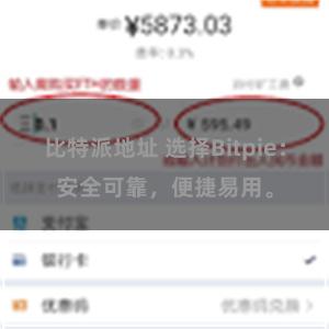 比特派地址 选择Bitpie：安全可靠，便捷易用。
