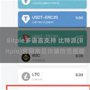 Bitpie多语言支持 比特派(Bitpie)官网常见诈骗防范提醒