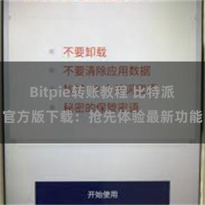 Bitpie转账教程 比特派官方版下载：抢先体验最新功能