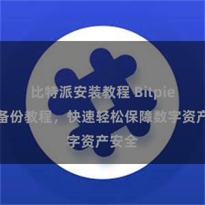 比特派安装教程 Bitpie钱包备份教程，快速轻松保障数字资产安全