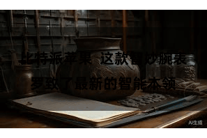 比特派苹果  这款智妙腕表罗致了最新的智能本领