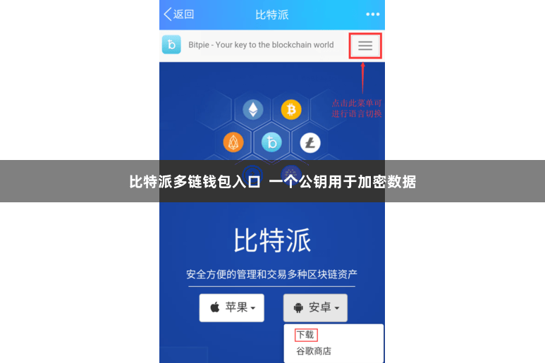 比特派多链钱包入口  一个公钥用于加密数据